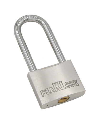 PLA0003 Keyed Alike 1-9/16" Wide Solid Aluminum Long Shackle Padlock - Case of 120