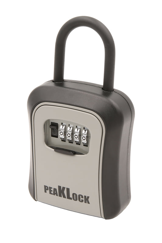 PLB0001 Weatherproof Key Safe Storage Lock Box with Shackle, Portable or Wall Mounted, 4 Digit 6 Keys Capacity - Case of 16