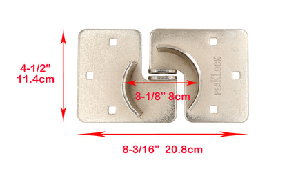 PLS0001 Heavy-Duty High Security Hasp With 2-7/8" Hidden Shackle Padlock - Case of 6