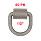 PTJ0322 Flatbed Weld-On Forged 1/2" D-Ring Anchor Tie Down Point For Truck Trailer - Case of 40 pcs