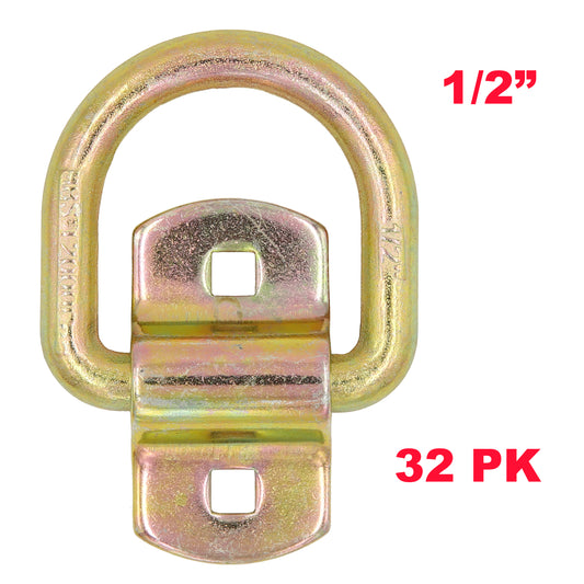 PTJ0324 Bolt-On Forged 1/2" D-Ring Anchor Tie Down Point For Truck Trailer - case of 32