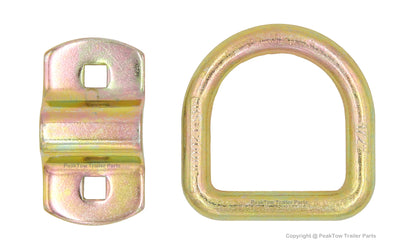 PTJ0324 Bolt-On Forged 1/2" D-Ring Anchor Tie Down Point For Truck Trailer - case of 32