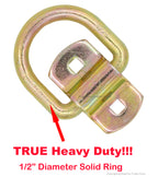 1/2" D-Ring Anchor Tie Down (4-Pack)