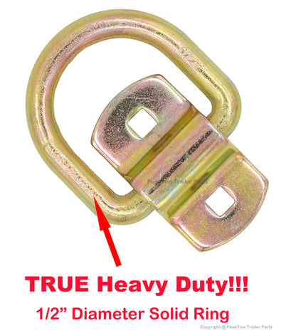 PTJ0324 Bolt-On Forged 1/2" D-Ring Anchor Tie Down Point For Truck Trailer - case of 32