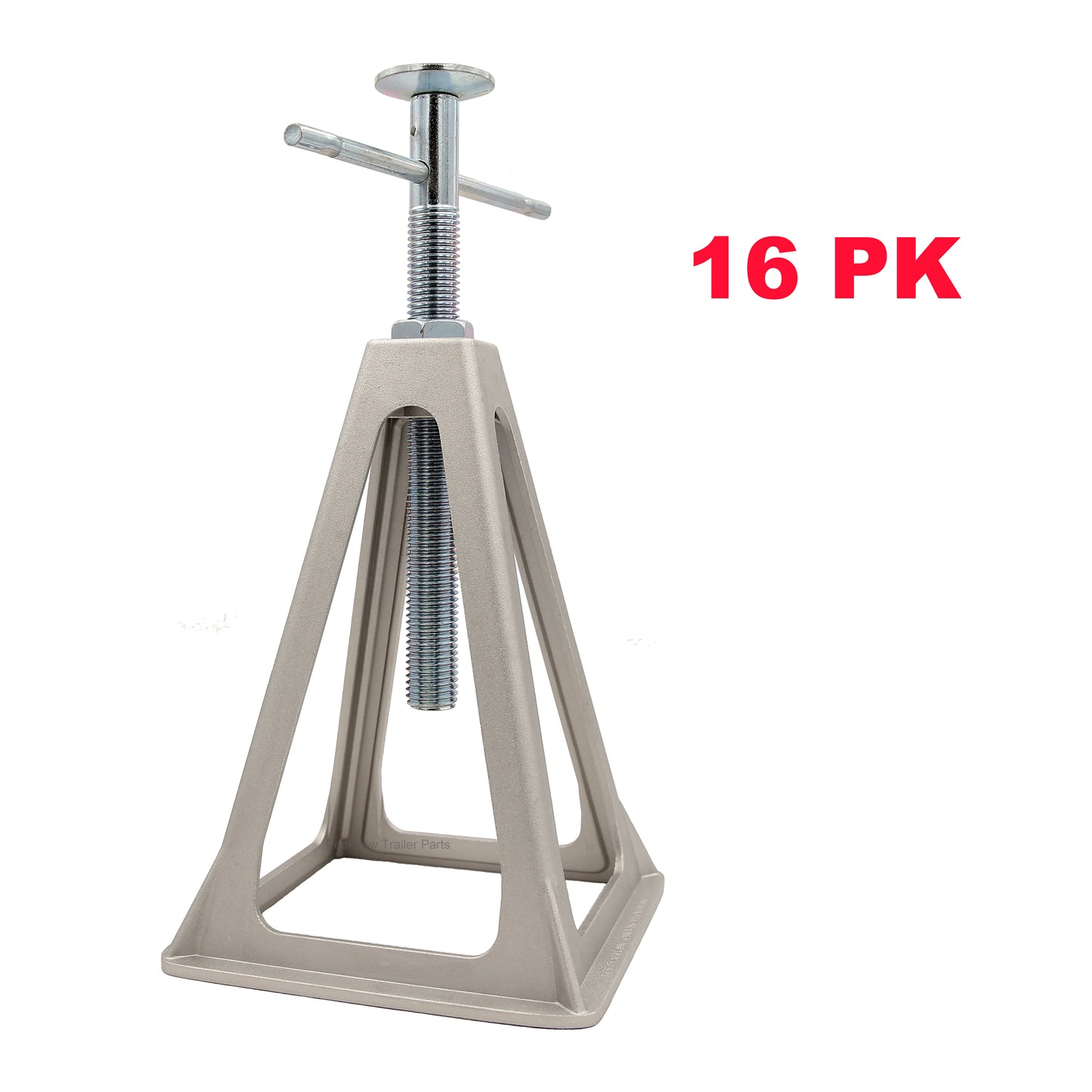 PTJ0610 RV Trailer Camper Aluminum 6000 lbs 17" Extends Stabilizer Stacker Jack Stand - Case of 16