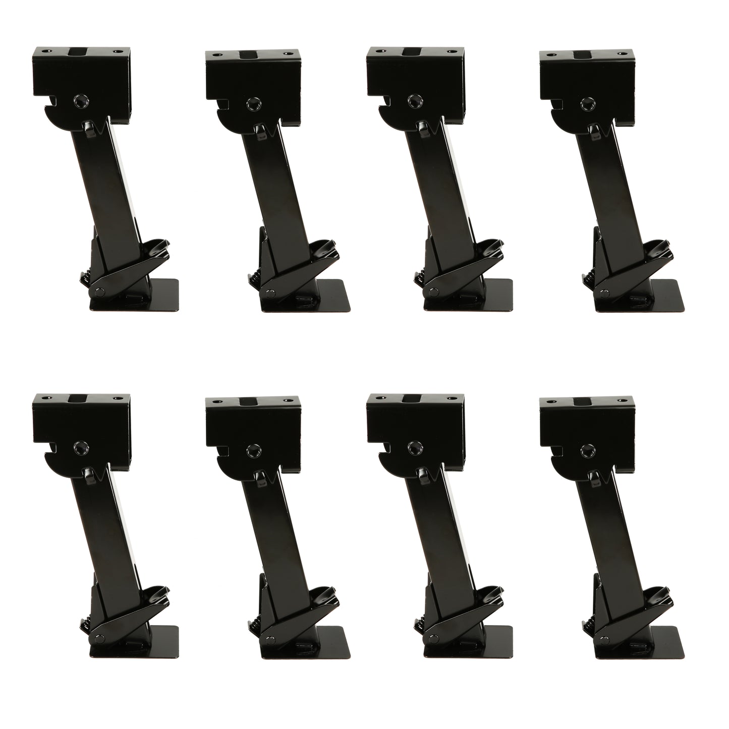 PTJ0621 Cric stabilisateur de camping-car télescopique pour remorque pivotante, capacité de support de 1 000 lb avec poignée et vis de montage - caisse de 8