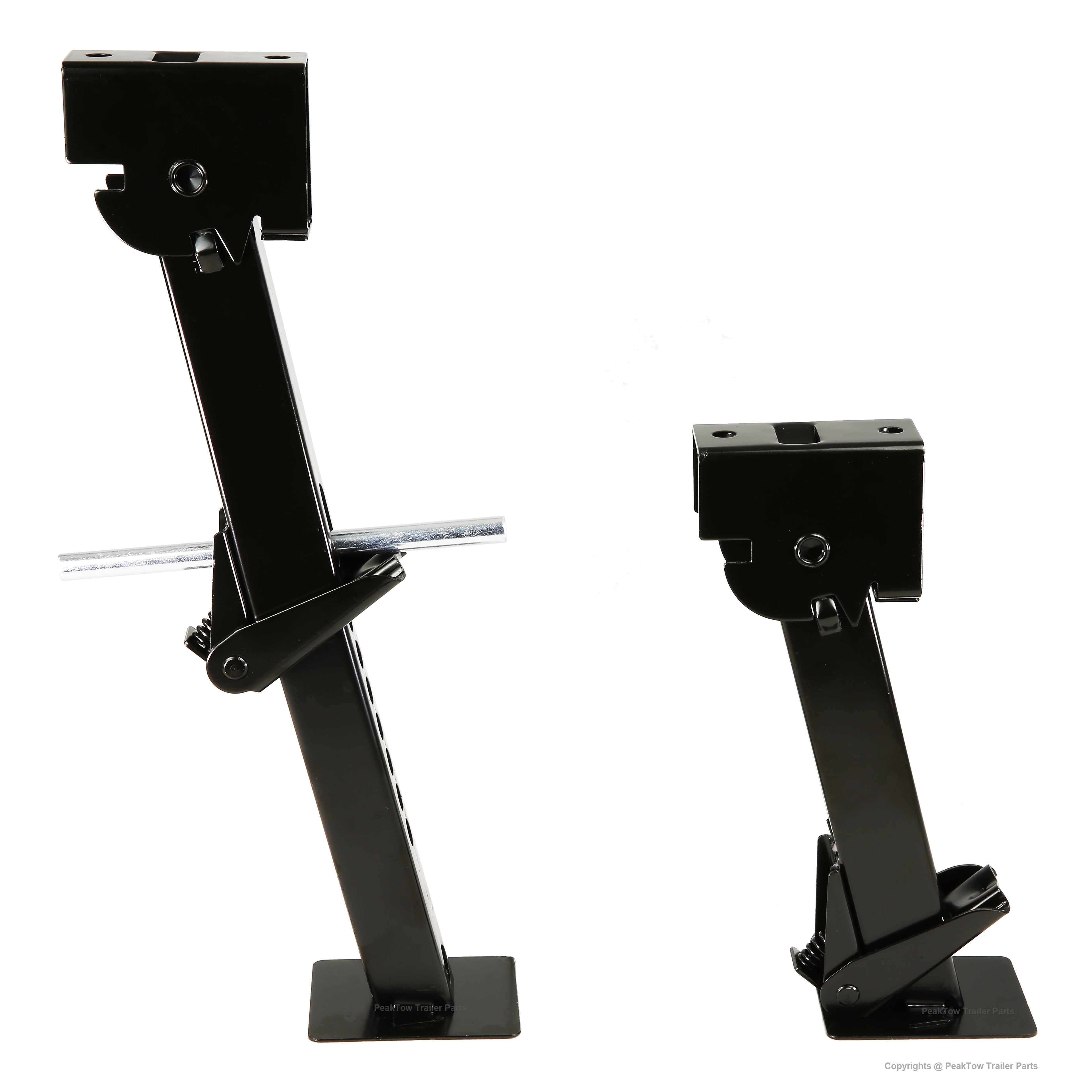 Telescoping Swing-Down Stabilizer Jacks – 1000 lbs Capacity, with Mounting Screws
