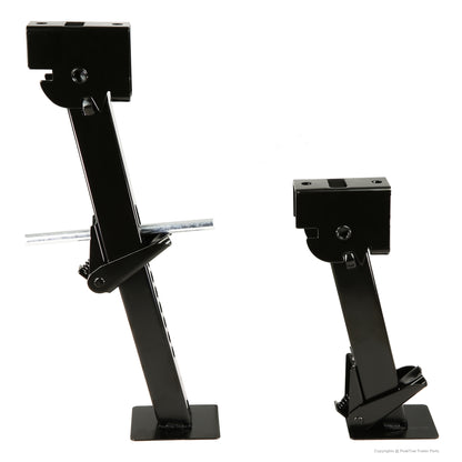 PTJ0621 Cric stabilisateur de camping-car télescopique pour remorque pivotante, capacité de support de 1 000 lb avec poignée et vis de montage - caisse de 8