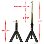 Telescopic Stabilizer Jacks - 6000 lbs Capacity (Set of 4)