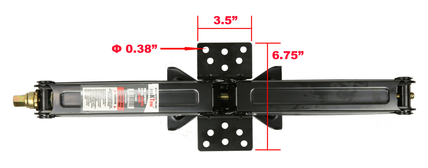 PTJ0623 RV 4200 lbs Cric à ciseaux stabilisateur 24" avec poignée - Caisse de 4