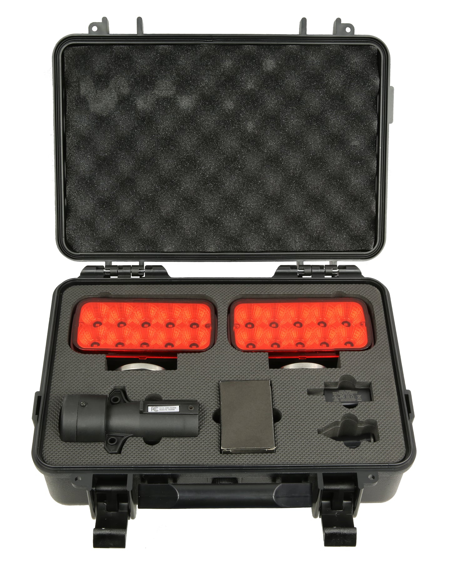 Lampe de remorquage sans fil LED PTL0104 avec batterie rechargeable, base magnétique puissante et étui militaire