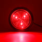 PTL0283 Round LED 2.5" Submersible Clearance Marker Lights With Grommets and Plugs - Case of 240 (120 Amber & 120 Red)