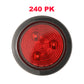 PTL0281 Round LED Red 2.5" Submersible Clearance Marker Lights with Grommets and Plugs - case of 240