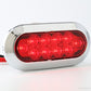 PTL0435 Ovale 6 pouces LED rouge submersible arrêt/virage/queue remorque camion RV lumières montage en surface - caisse de 80