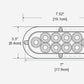 PTL0435 Ovale 6 pouces LED rouge submersible arrêt/virage/queue remorque camion RV lumières montage en surface - caisse de 80