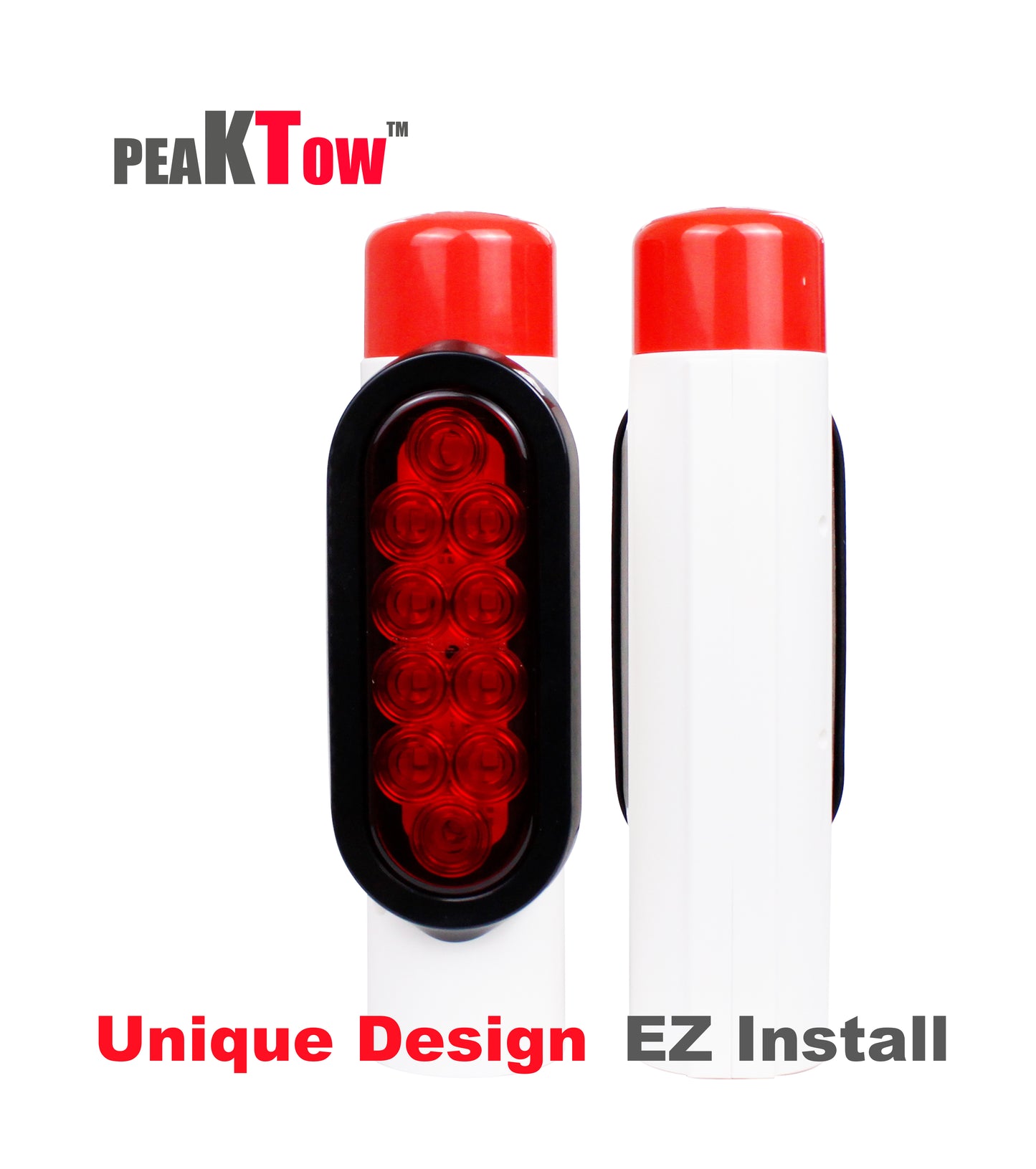PTL0441 Ensemble de lumières de guidage de poteau de guidage pour remorque de bateau, installation DOT EZ submersible à LED - caisse de 10 paires