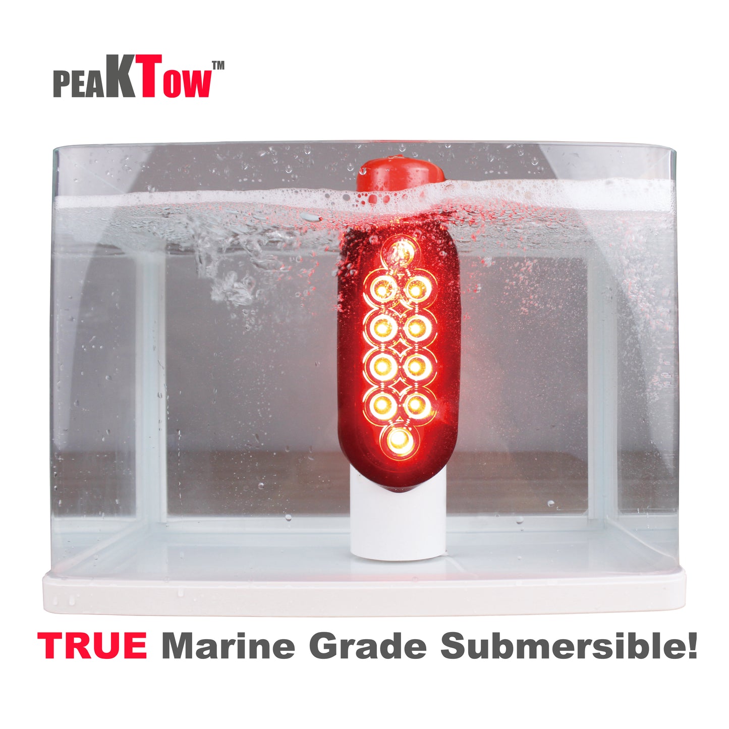 PTL0441 Ensemble de lumières de guidage de poteau de guidage pour remorque de bateau, installation DOT EZ submersible à LED - caisse de 10 paires