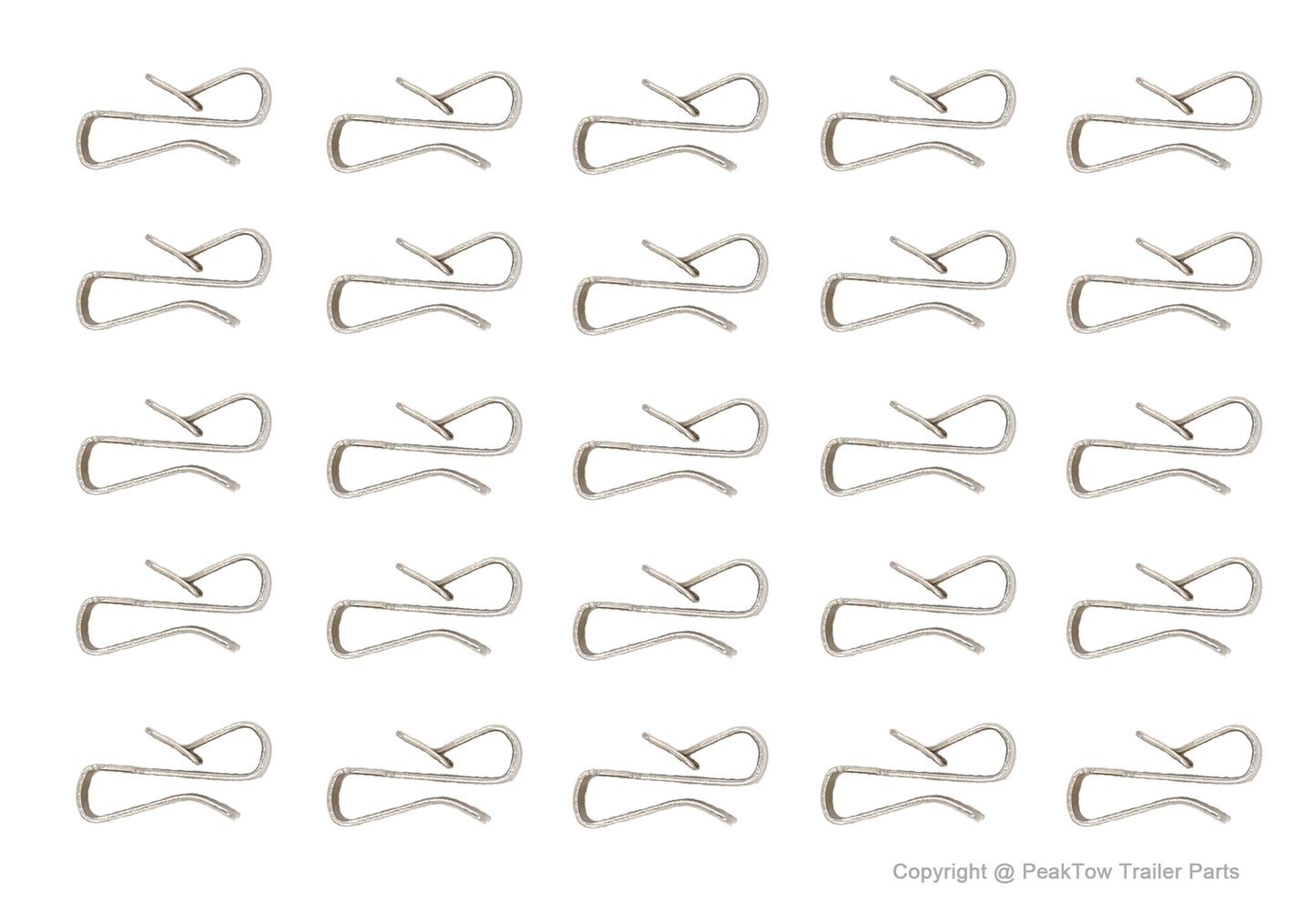 PeakTow Vente en gros PTL0511 Clips de câblage pour cadre de remorque 3/8 pouces Cacher et protéger 3000PK