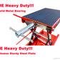 PEAKTOW PTM0101 Heavy Duty 1100 LB Wide Deck ATV Motorcycle Bike Scooter Scissor Lift Jack Crank Stand