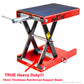PEAKTOW PTM0101 Heavy Duty 1100 LB Wide Deck ATV Motorcycle Bike Scooter Scissor Lift Jack Crank Stand