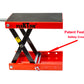 PEAKTOW PTM0101 Heavy Duty 1100 LB Wide Deck ATV Motorcycle Bike Scooter Scissor Lift Jack Crank Stand
