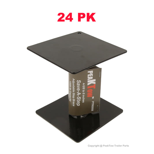 PEAKTOW Vente en gros PTR0009 1000lb. Attelle Save-A-Step pour RV à plate-forme extra-large de 4-5/8" à 8", paquet de 24