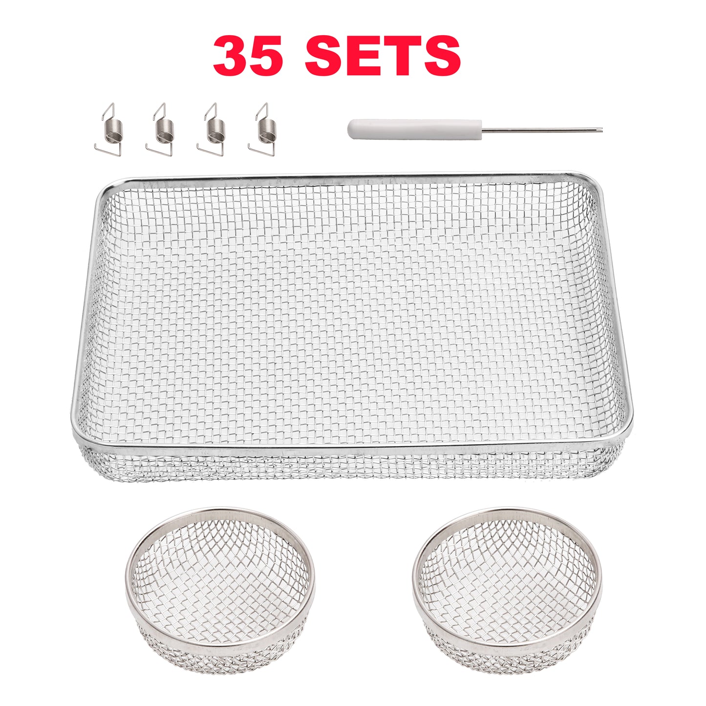 PEAKTOW Wholesale PTR0013 RV Flying Insect Bug Screen Covers RV Furnace Vent Cover Water Heater Screen Stainless Steel Mesh for RV  Camper Trailer 35 Sets