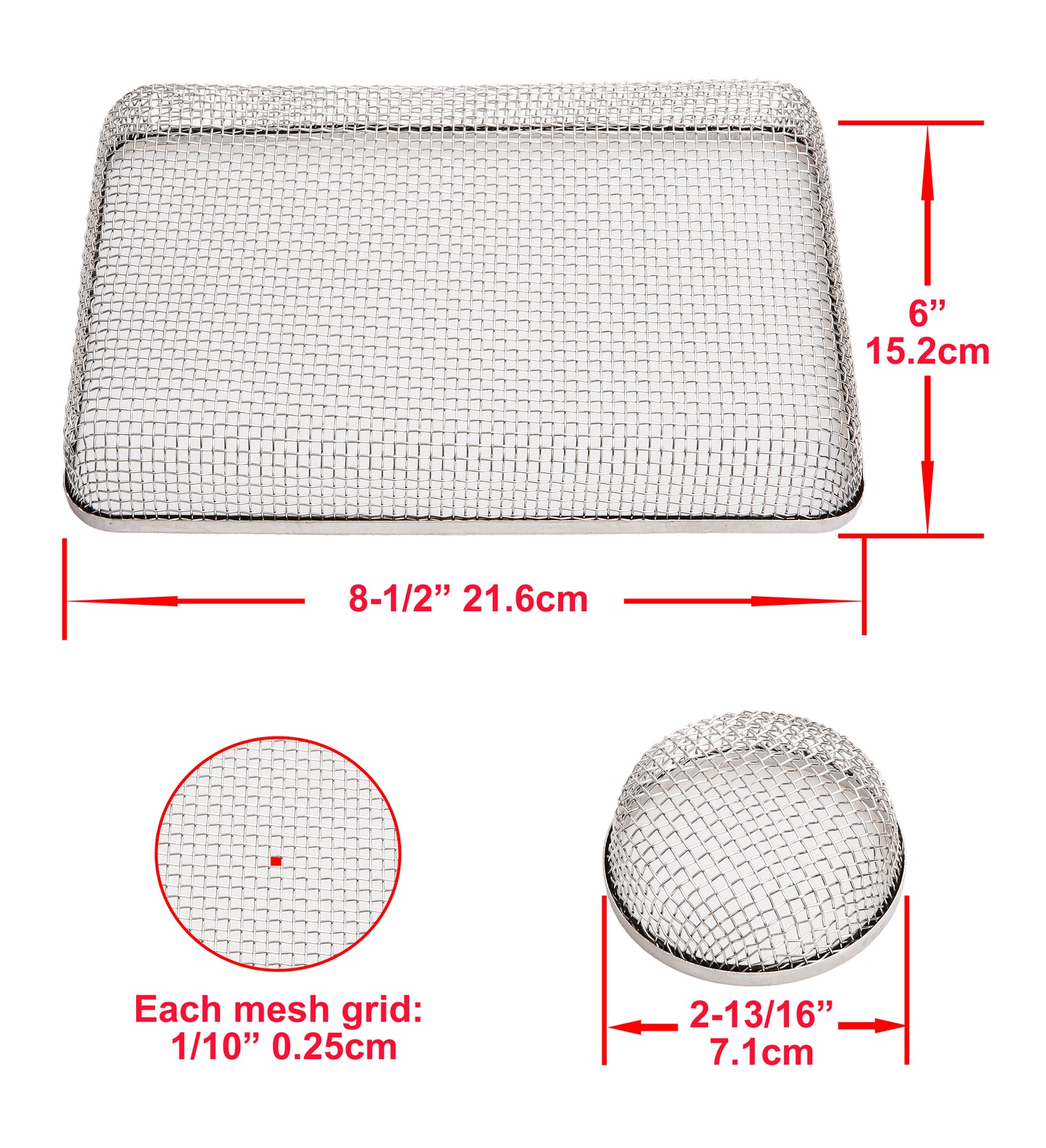 PEAKTOW Wholesale PTR0013 RV Flying Insect Bug Screen Covers RV Furnace Vent Cover Water Heater Screen Stainless Steel Mesh for RV  Camper Trailer 35 Sets