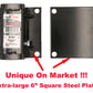PTT0006 Deluxe 2 Inches RV Bumper Receiver Adapter for Bike Rack and Other Accessories - Case of 4