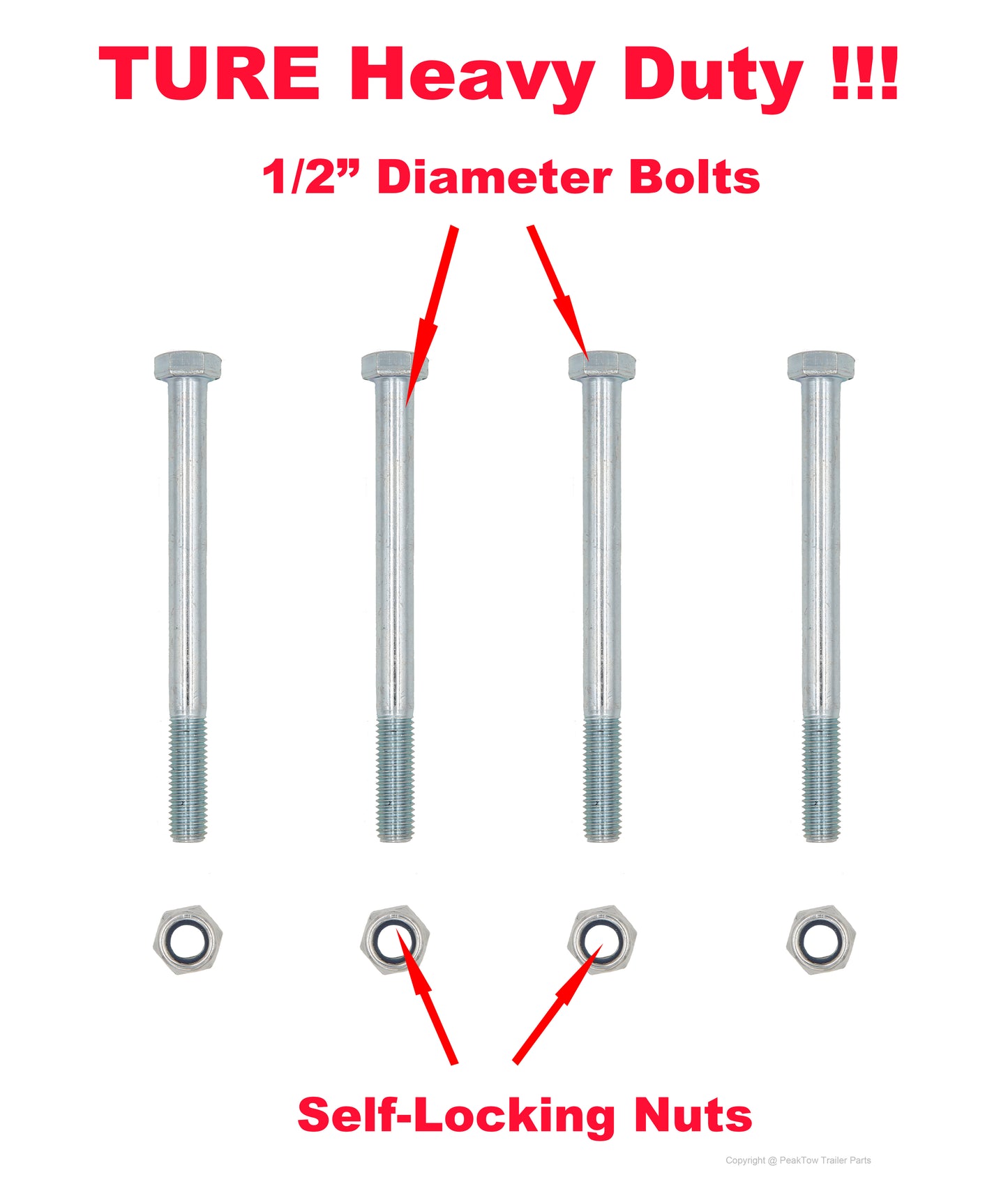 PTT0006 Deluxe 2 Inches RV Bumper Receiver Adapter for Bike Rack and Other Accessories - Case of 4