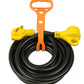 PTR0111 25ft 30Amp RV Extension Cord with Grip Handle, Power Indicator, and Cord Organizer - Case of 4