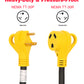 PTR0111 25ft 30Amp RV Extension Cord with Grip Handle, Power Indicator, and Cord Organizer - Case of 4