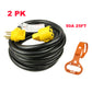 PTR0121 25ft 50Amp RV Extension Cord with Grip Handle, Power Indicator, and Cord Organizer - Case of 2