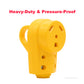 PTR0152 Heavy Duty 30Amp RV Replacement Female Plug Receptacle Adapter with Ergonomic Handle cETL Listed - Case of 100