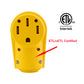 PEAKTOW Wholesale PTR0154 Heavy Duty 50Amp 125/250V RV Replacement Female Plug Receptacle Adapter with Ergonomic Handle ETL Listed 30PK