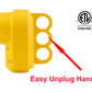 PEAKTOW Wholesale PTR0154 Heavy Duty 50Amp 125/250V RV Replacement Female Plug Receptacle Adapter with Ergonomic Handle ETL Listed 30PK