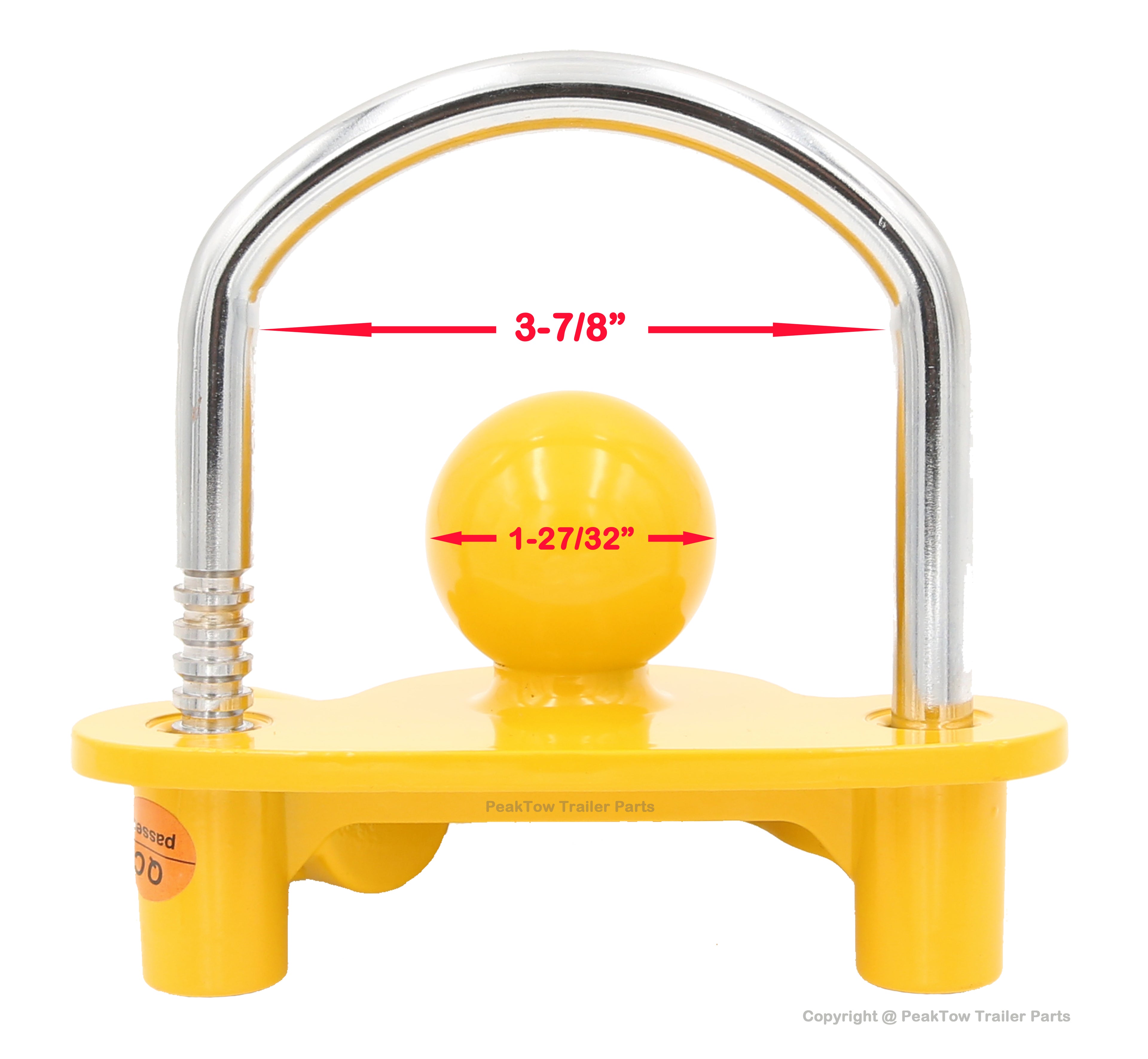 Coupler Lock - Adjustable 1-7/8", 2", 2-5/16" (Case of 20)