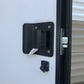 PTS0007 Heavy Duty Zinc Alloy RV Camper Trailer Motorhome Entry Door Lock with Paddle Deadbolt Four Keys Black - Case of 12