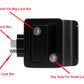PTS0007 Heavy Duty Zinc Alloy RV Camper Trailer Motorhome Entry Door Lock with Paddle Deadbolt Four Keys Black - Case of 12
