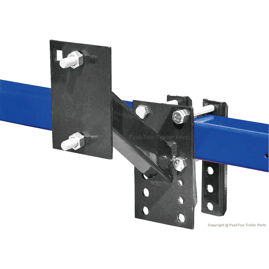 Support de roue de secours pour remorque – Compatible avec les roues à 4 et 5 goujons