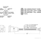 PTT0007 Connecteur adaptateur de prise de remorque RV 4 voies plat à lame ronde avec support de montage et matériel - Caisse de 30