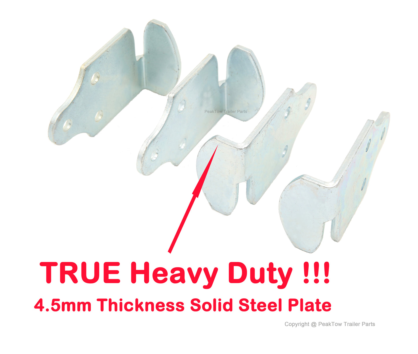 PTT0022 Stake Body Utility Trailer Rack Corner Connector Wood Panel Gate Side Latch Brackets Set Makes 40 Corners - Case of 80