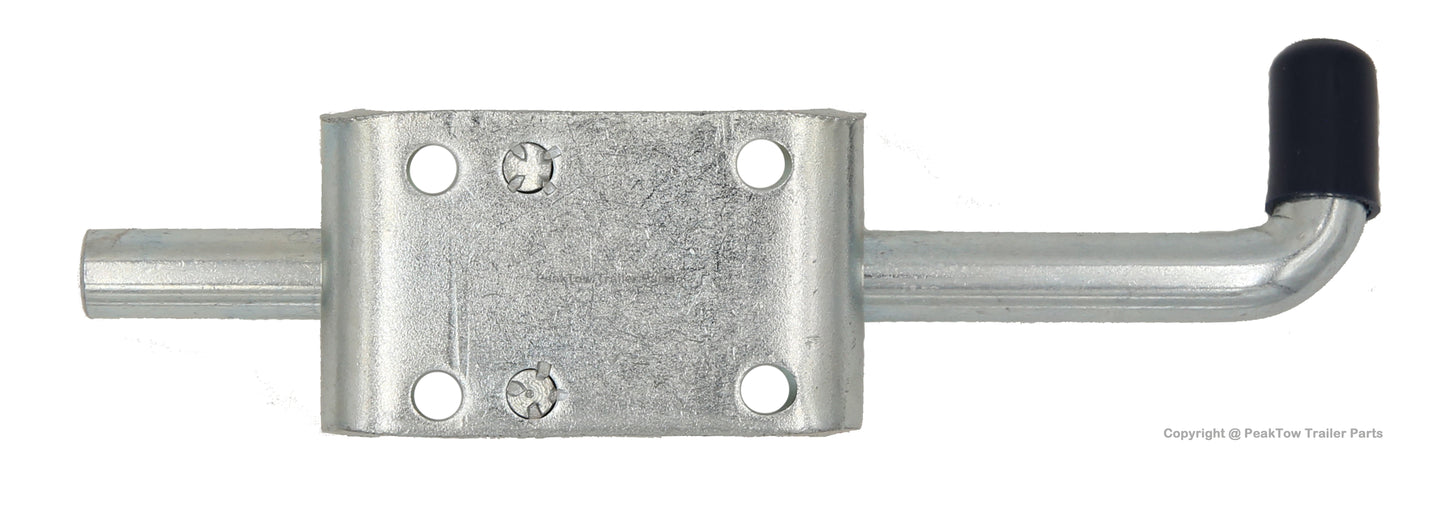 PTT0023 Heavy Duty 6-7/8 Inches Long Metal Lock Barrel Bolt Spring Loaded Latch with Grip and Hardware - Case of 48