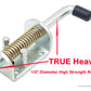 PTT0023 Heavy Duty 6-7/8 Inches Long Metal Lock Barrel Bolt Spring Loaded Latch with Grip and Hardware - Case of 48