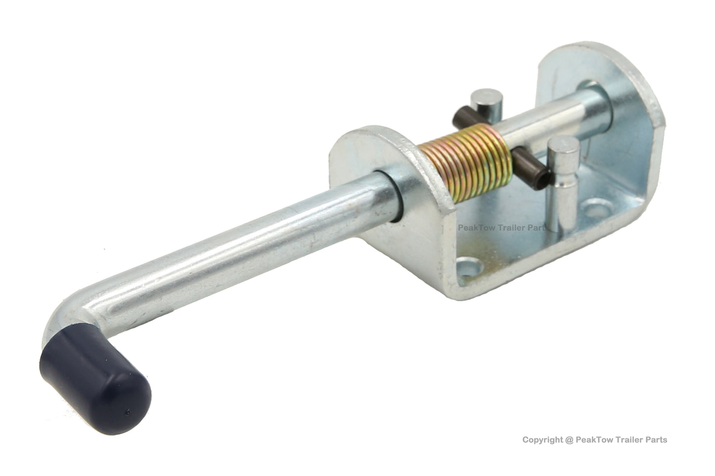 PTT0023 Heavy Duty 6-7/8 Inches Long Metal Lock Barrel Bolt Spring Loaded Latch with Grip and Hardware - Case of 48