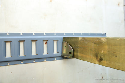 Support de poutre en bois PTT0033 E Track pour étagères de barres de chargement, armoire personnalisée - Lot de 40