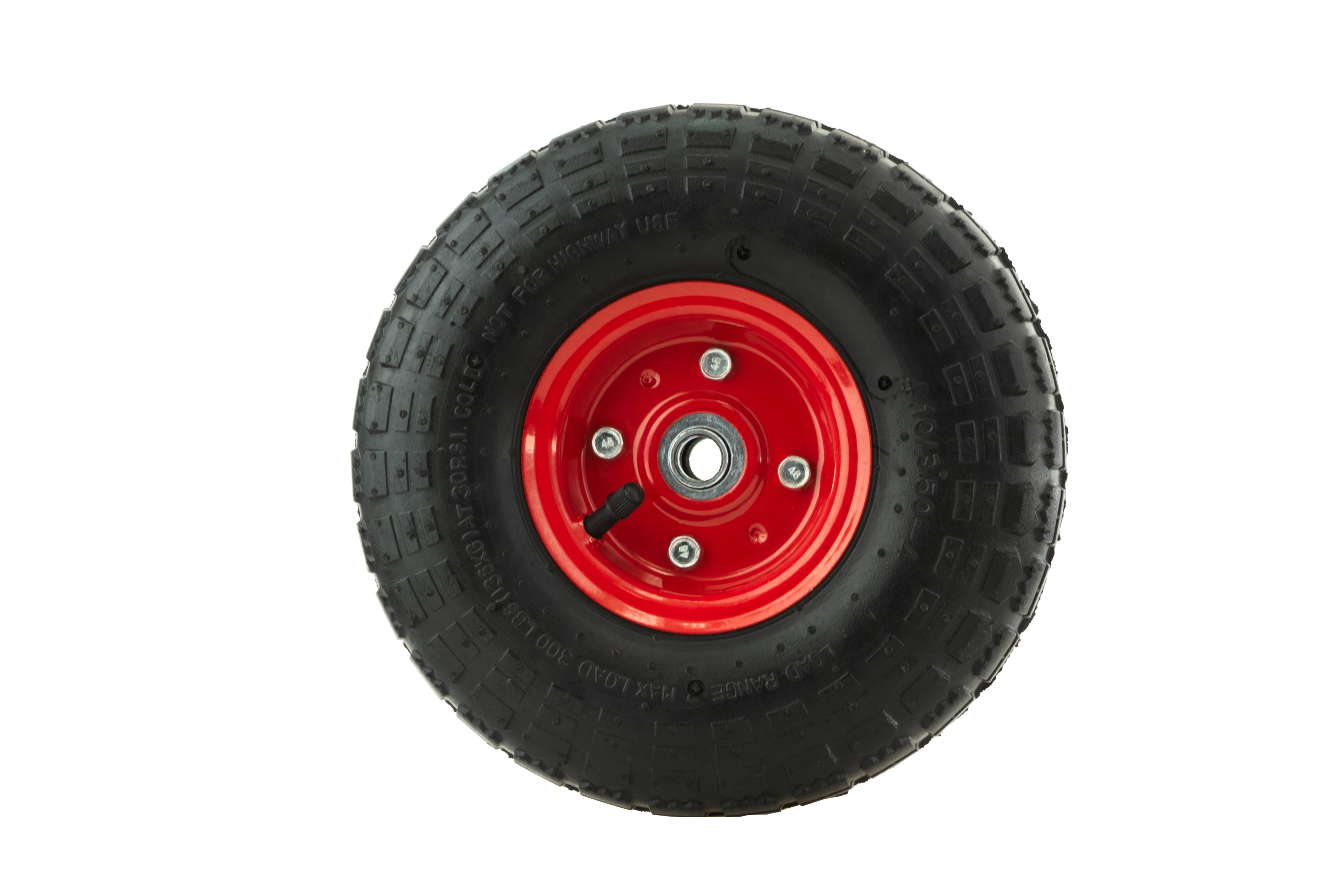 Roues et pneus pneumatiques de 10 po 4.10/3.50-4 po (Caisse de 12)